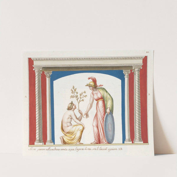 Altra pittura nella medema stanza sopra l'ingresso di essa, con le laterali segniate A. B. by Pierre-Jean Mariette