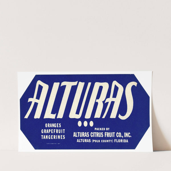 Alturas Citrus Label (1930-1950)