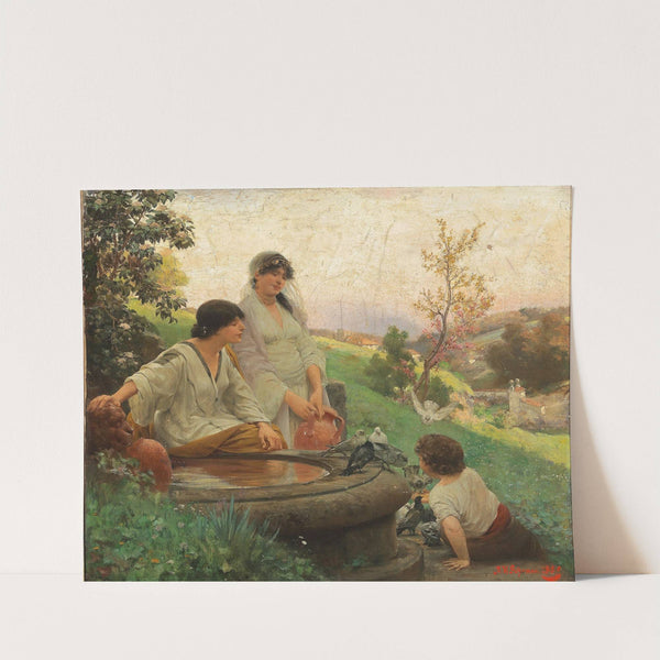 Am Brunnen (1889) by Alois Hans Schram