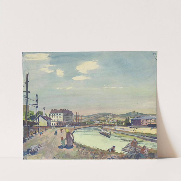 Am Donaukanal (1930) by Oskar Laske