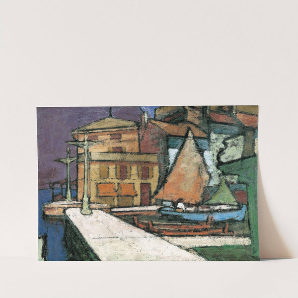 Am Hafen von Malcesine by Anton Kerschbaumer