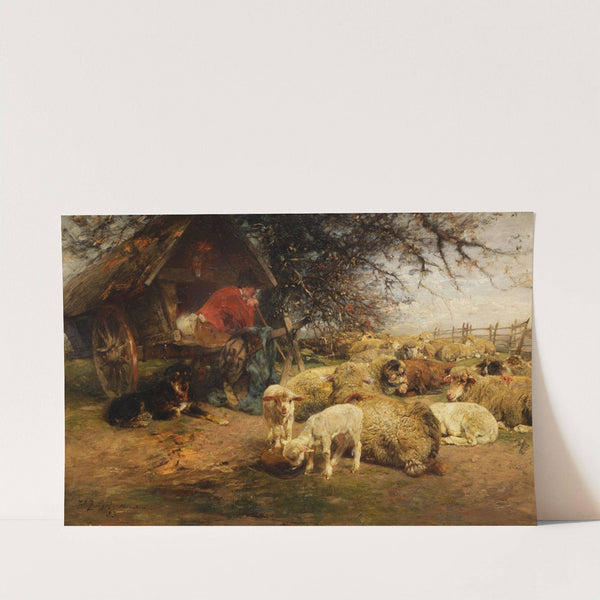 Am Schäferkarren (1883) by Heinrich Von Zügel