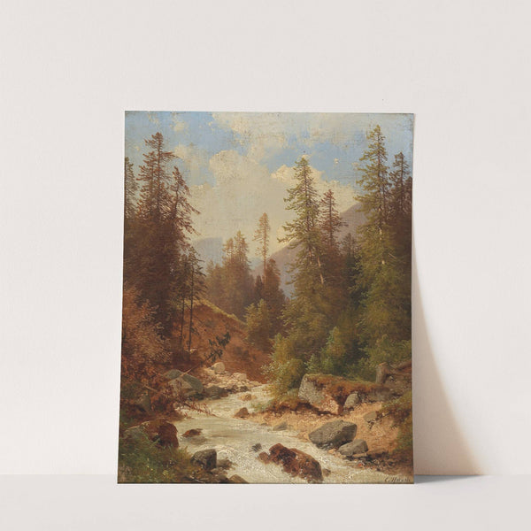 Am Seebach in Prag by Carl Hasch