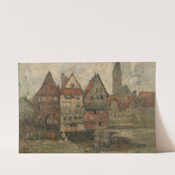 Am Stintmarkt in Lüneburg by Rudolf Höckner