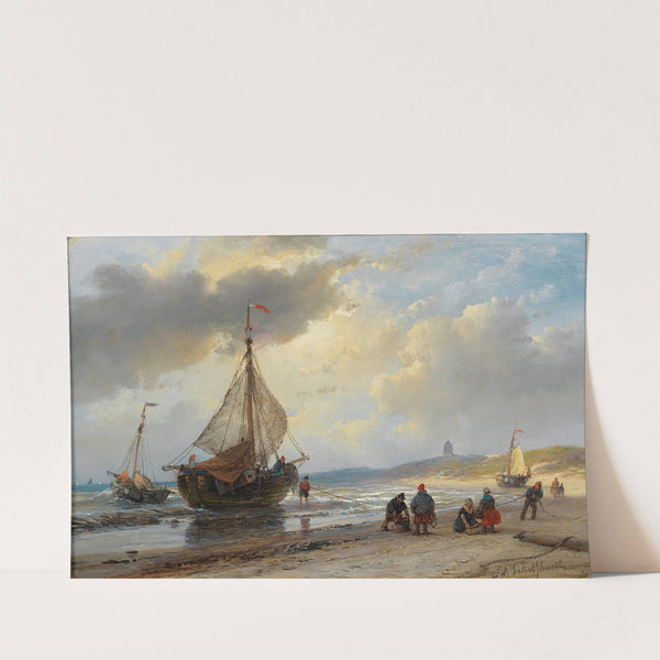 Am Strand by Andreas Schelfhout