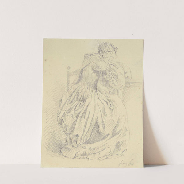 Am Tisch eingeschlafene Frau (1760) by Daniel Nikolaus Chodowiecki