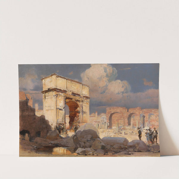 Am Titusbogen in Rom (1900) by Erich Kips