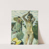 Am Ufer IV (Malmodell Toni Hasch und ihre Schwester Mina in Hartmannsberg) by Leo Putz