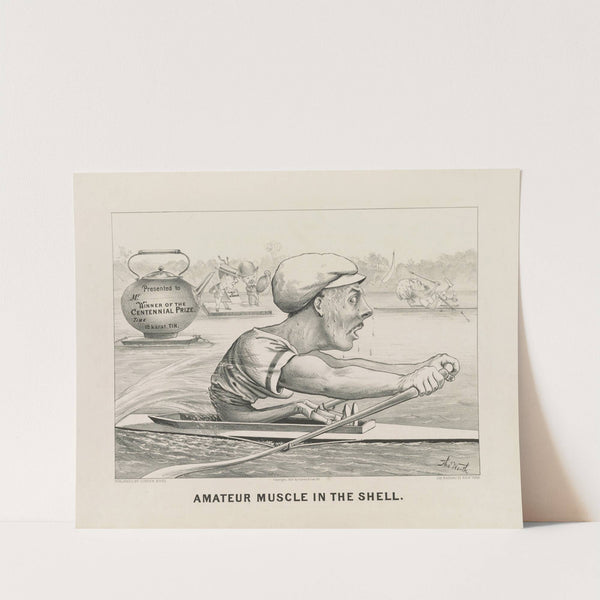 Amateur muscle in the shell (1876) by Currier & Ives.