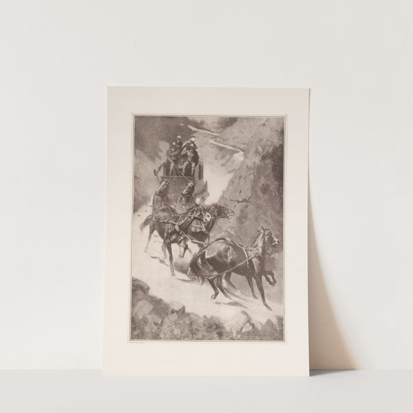 Amateur Rocky Mountain stage driving (1905) by Frederic Remington