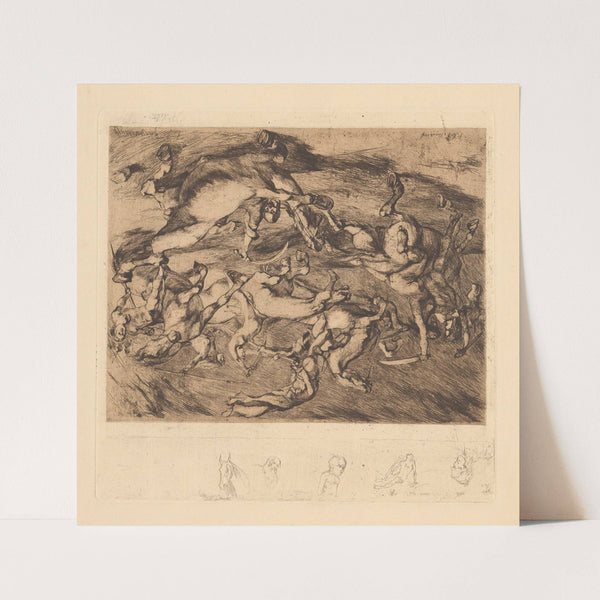 Amazonenkampf (1888) by Albert Welti