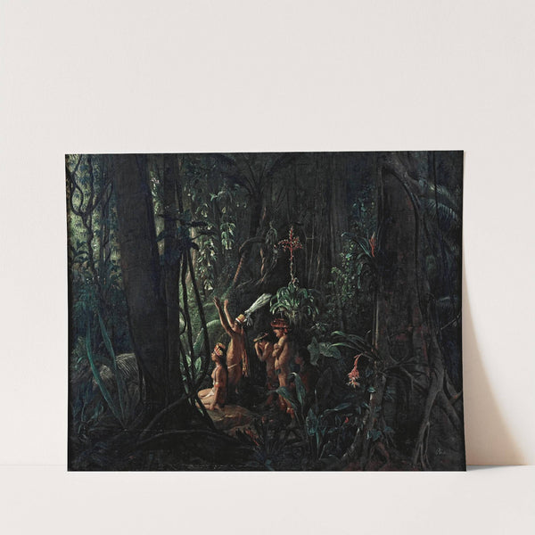 Amazonian Indians Worshiping the Sun God (circa 1860) by François–Auguste Biard