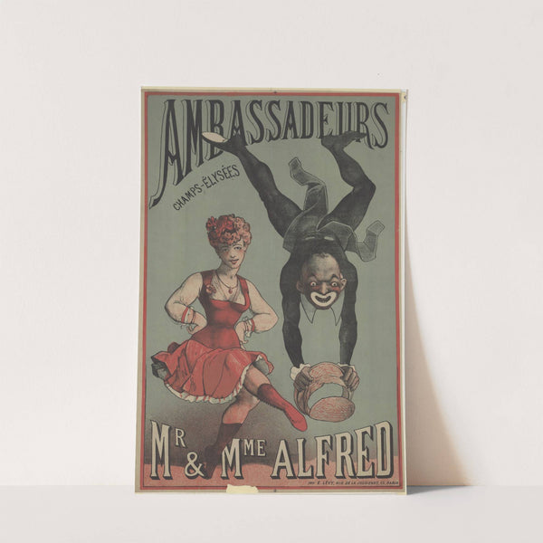 Ambassadeurs. Champs-Elysées, M. et Mme Alfred (1878) by Imp. Emile Lévy