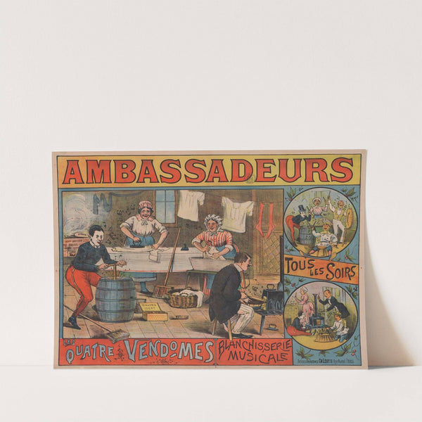 Ambassadeurs. Les Quatre Vendomes – blanchisserie musicale (1888-1894) by Imp. Charles Lévy
