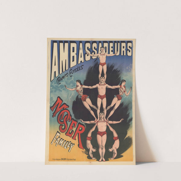 Ambassadeurs. Moser family (acrobates) (1888-1894) by Imp. Charles Lévy