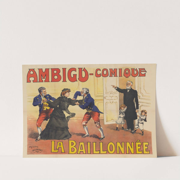 Ambigu-Comique. La Baillonnée (1904) by Maurice Marodon