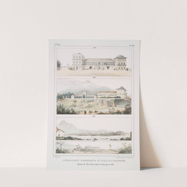 Améliorations progressives du Palais de St. Christophe (Quinta de Boa Vista), depuis 1808 jusqu’en 1831 (1834 - 1839) by Jean Baptiste Debret