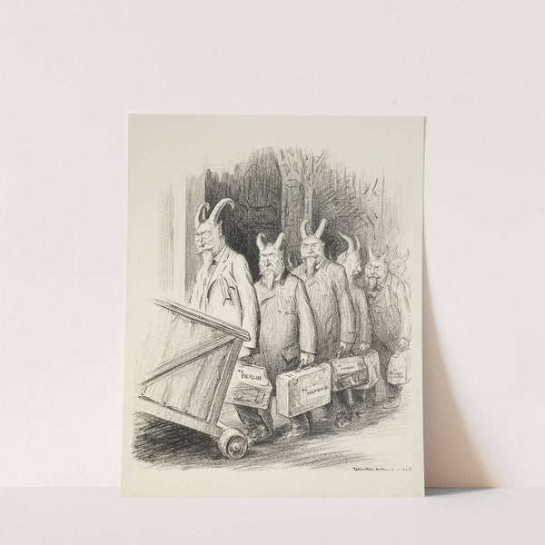 America First. Separate the goats from the sheep (1916) by William Henry Walker