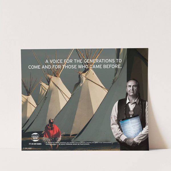 American Indian Mountain and Plains Awareness Poster (2010) by Bureau of the Census