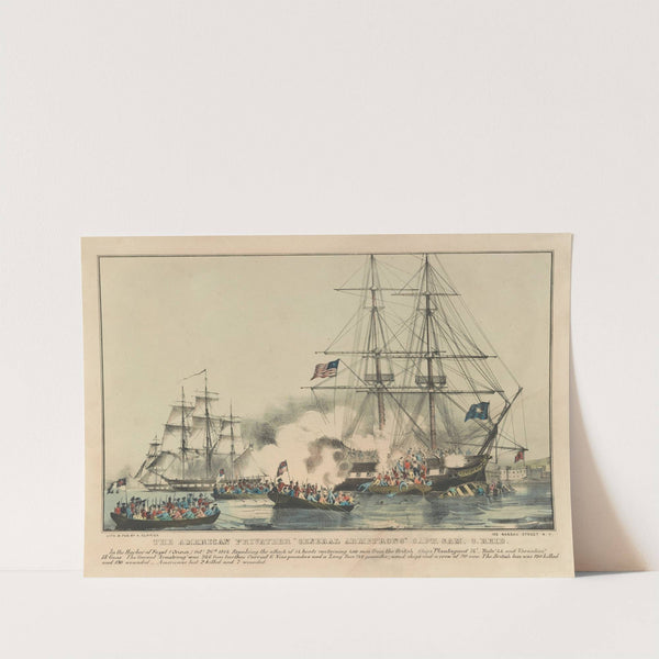 American privateer ‘General Armstrong’ Capt. Sam. C. Reid by Currier & Ives.