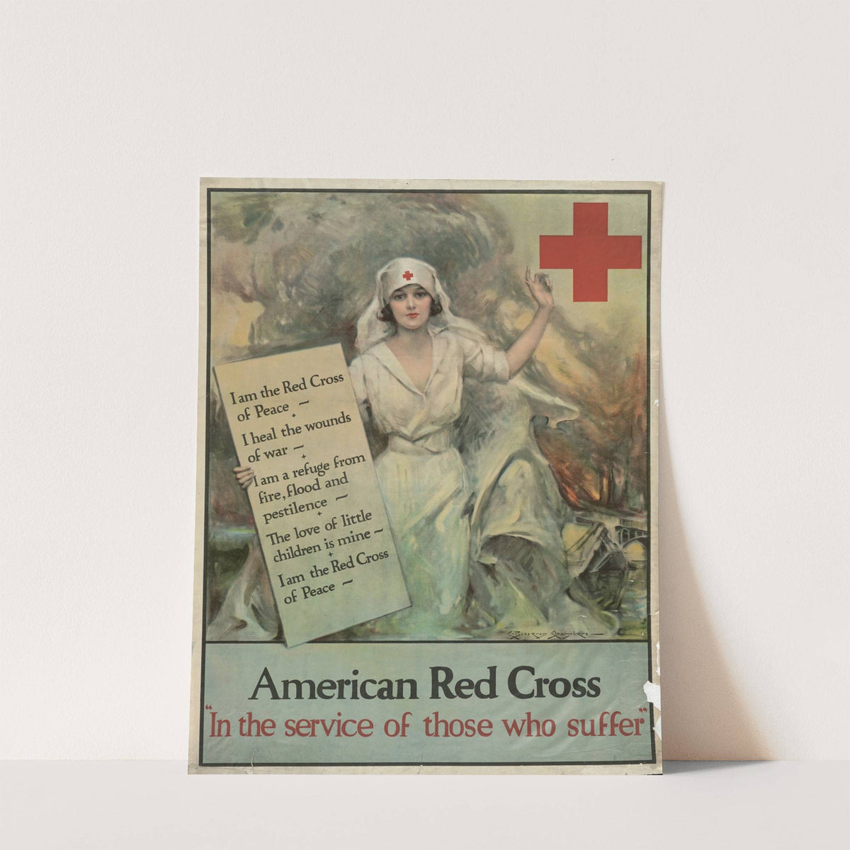 American Red Cross ‘In the service of those who suffer’ (ca. 1917–1921) by Charles Bosseron Chambers
