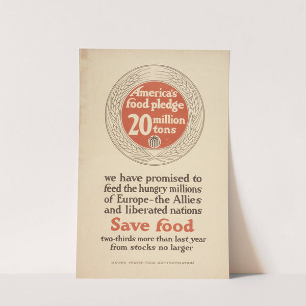 America's Food Pledge 20 Million tons by Anonymous