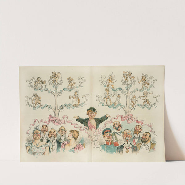 America's proud 'four hundred' and Europe's haughty 'nobility' - and the ancestors they are always boasting of by Frederick Burr Opper