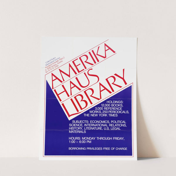 Amerika Haus Library by U.S. Information Agency