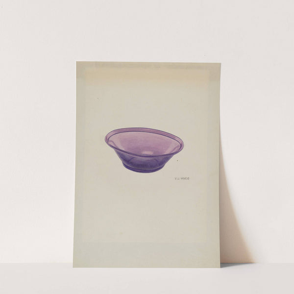 Amethyst Glass Bowl by V.L. Vance
