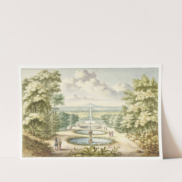 Amfitheater te Kleef, naar het Noorden gezien by Jan van Call the elder