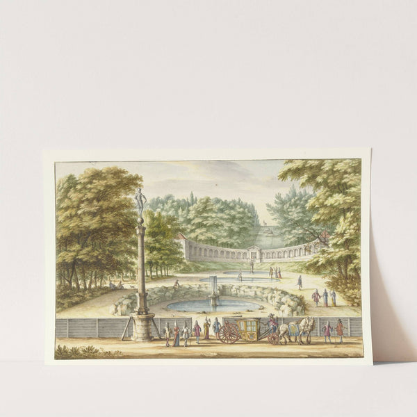 Amfitheater te Kleef, naar het Zuiden gezien by Jan van Call the elder