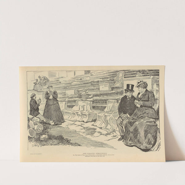 Amid romantic surroundings (1893-1900) by Charles Dana Gibson