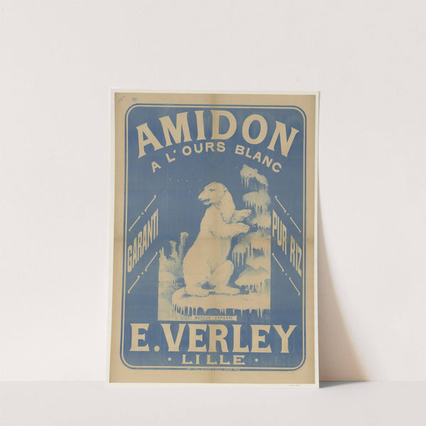 Amidon de l’ours blanc garanti pur riz. E. Verley, Lille (1894) by Imp. Paul Dupont