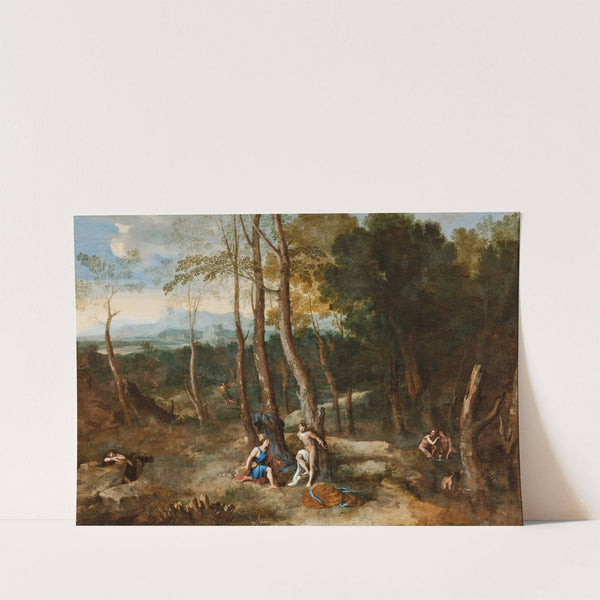 Aminta about to rescue Silvia by Gaspard Dughet