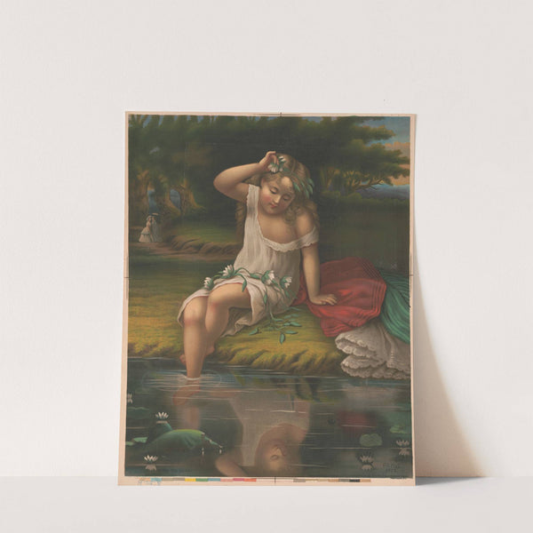 Among the lilies (1873) by E.P. & L. Restein