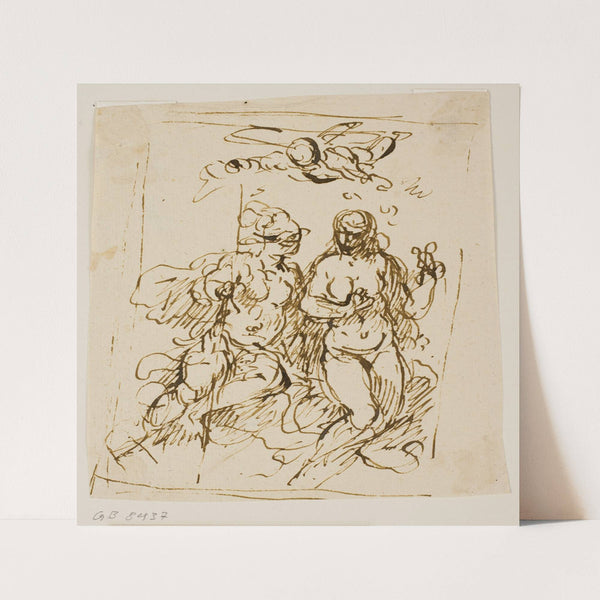 Amor, Mars og Venus by Jacopo Palma il Giovane