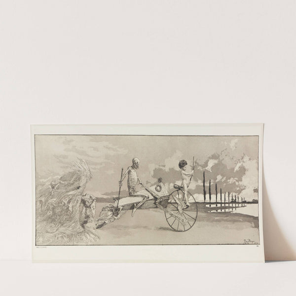 Amor, Tod und Jenseits (Intermezzi, Opus IV, Blatt 12) (1881) by Max Klinger