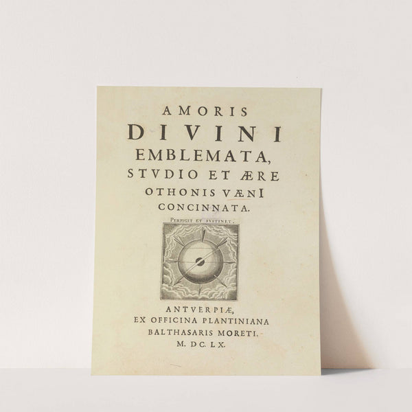 Amoris divini emblemata Pl.01 (1660) by Otto van Veen