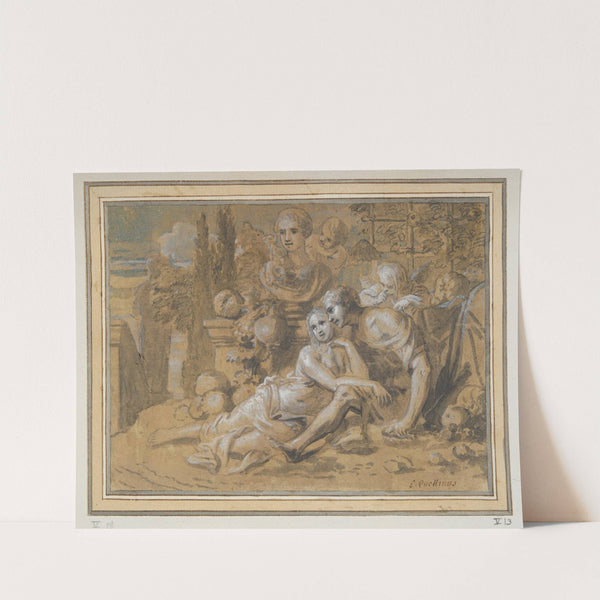 Amorous Couple in a Landscape (17th century) by Erasmus Quellinus the younger