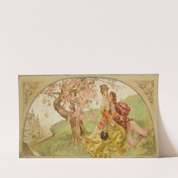 Amorous Young Couple by Frank Xavier Leyendecker