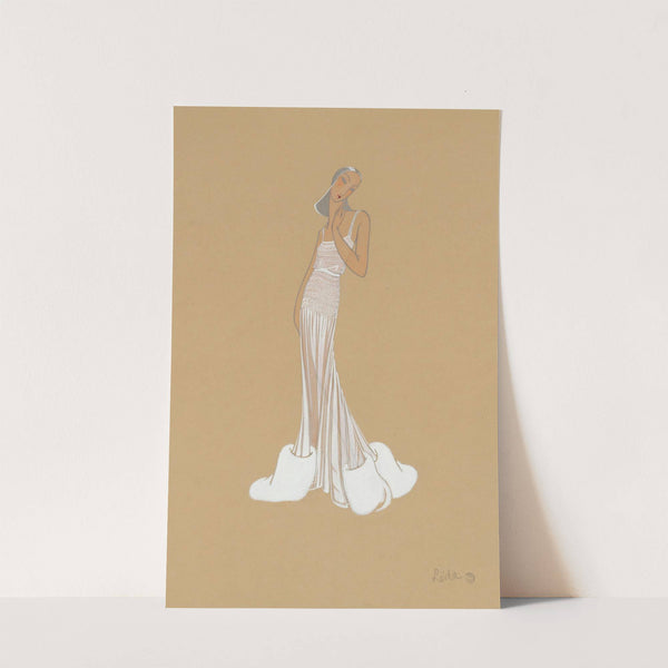 Amphitryon 38 – Léda, robe blanche bordée de cygne (1929) by Jeanne Lanvin