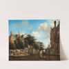 Amsterdam City View with Houses on the Herengracht and the old Haarlemmersluis by Jan van der Heyden