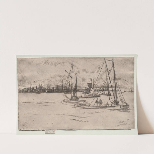 Amsterdam from the Tolhuis (1863) by James Abbott McNeill Whistler