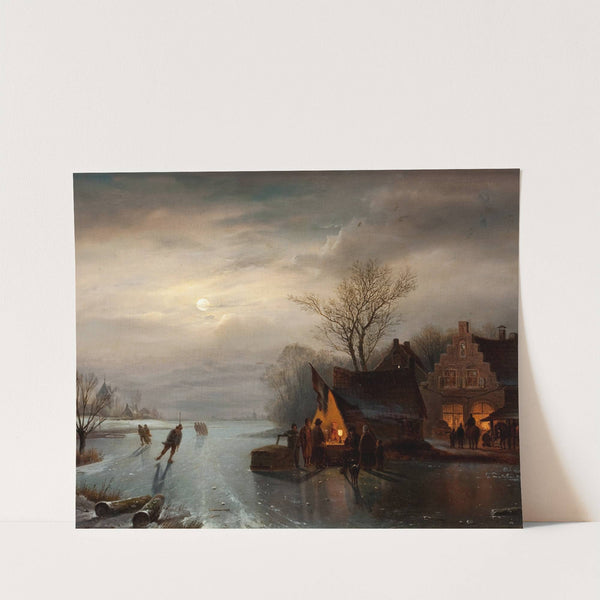 Amsterdam Skating Scene (1848) by Carl Frederik Sørensen