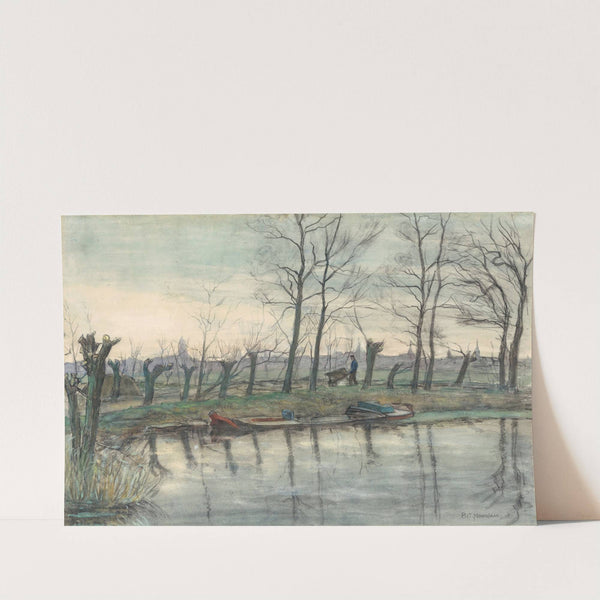 Amsterdam Skyline Viewed from the West by Piet Mondrian