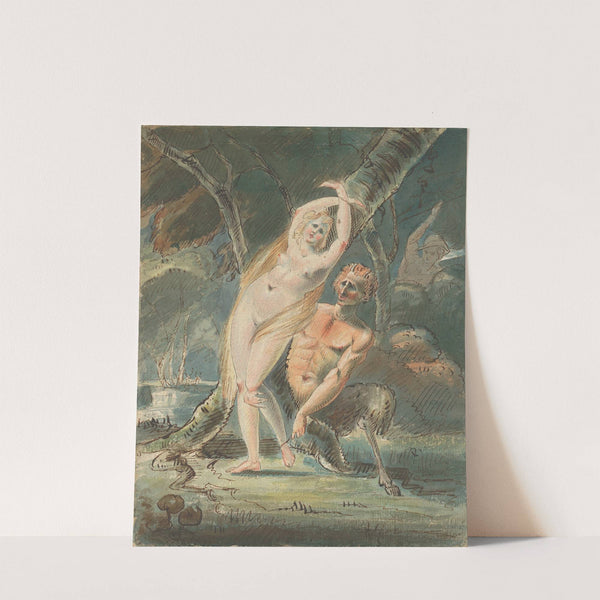 Amymone with a Lecherous Satyr by William Hamilton