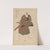 An Actor Dressed as a Samurai in Brown Robe by Toyokuni Utagawa