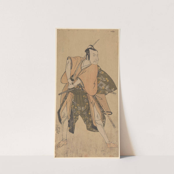 An Actor of the Ichikawa Family (Ichikawa Danjurô) with Sword and Dagger by Katsukawa Shunshō