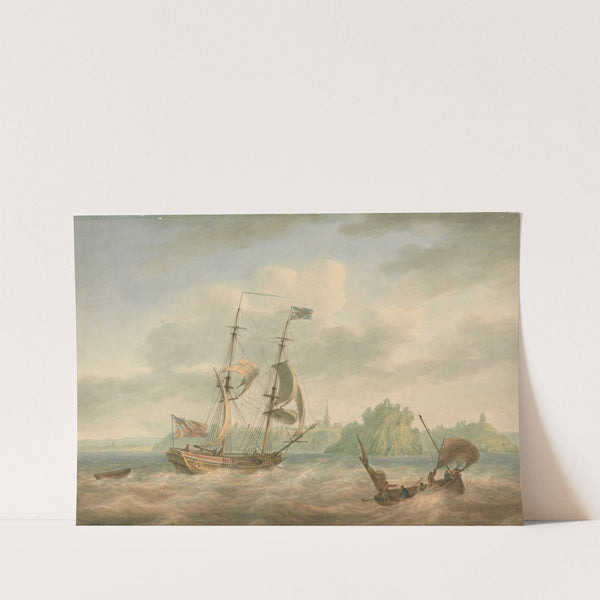 An Admiralty Yacht Running Inshore at Tenby by Nicholas Pocock