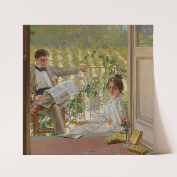 An Afternoon on the Porch by Vittorio Matteo Corcos